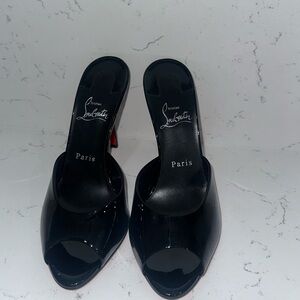 Christian Louboutin Me Dolly 100MM Patent Leather Mules